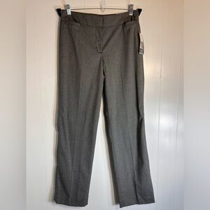 BNWT Liz Claiborne Audra Classic Straight Leg Charcoal Multi Women Size 6
